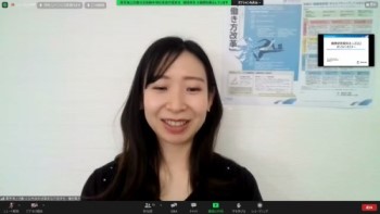 Zoomで健康経営について語る種田真衣氏