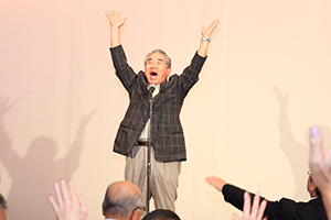 田中先輩万歳三唱